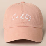 Fashion City - Salty Lettering Embroidery Baseball Cap