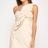 Strut & Bolt - Knotted Flower Bow Mini Dress