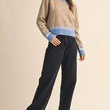 &MERCI - GEOMETRIC KNIT SWEATER MSW11118