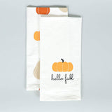 Adams & Co. - 60272 - 15x24 tea towels s/2 (FALL/PMPKIN) FALL GIVING
