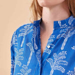 rockflowerpaper - PALMS BLUE Shirt Dress