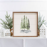 - Watercolor Pines sign