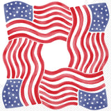 Boston International - Paper Cocktail Napkins 20 Ct Stars & Stripes Square