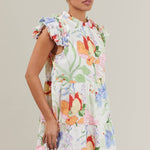 Sugarlips - Juliet Floral Garden Lauren Shift Mini Dress