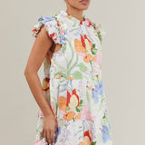 Sugarlips - Juliet Floral Garden Lauren Shift Mini Dress