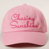 Fashion City - Chasing Sunshine Embroidered Baseball Cap