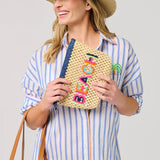 Shiraleah - "BEACH" STRAW ZIP POUCH,NATURAL