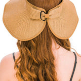 Pack and Go Paper Straw Wide Roll-Up Sun Hat