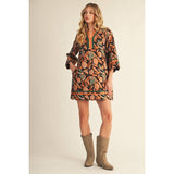 STYLE USA - NEW Floral Jacquard Dress