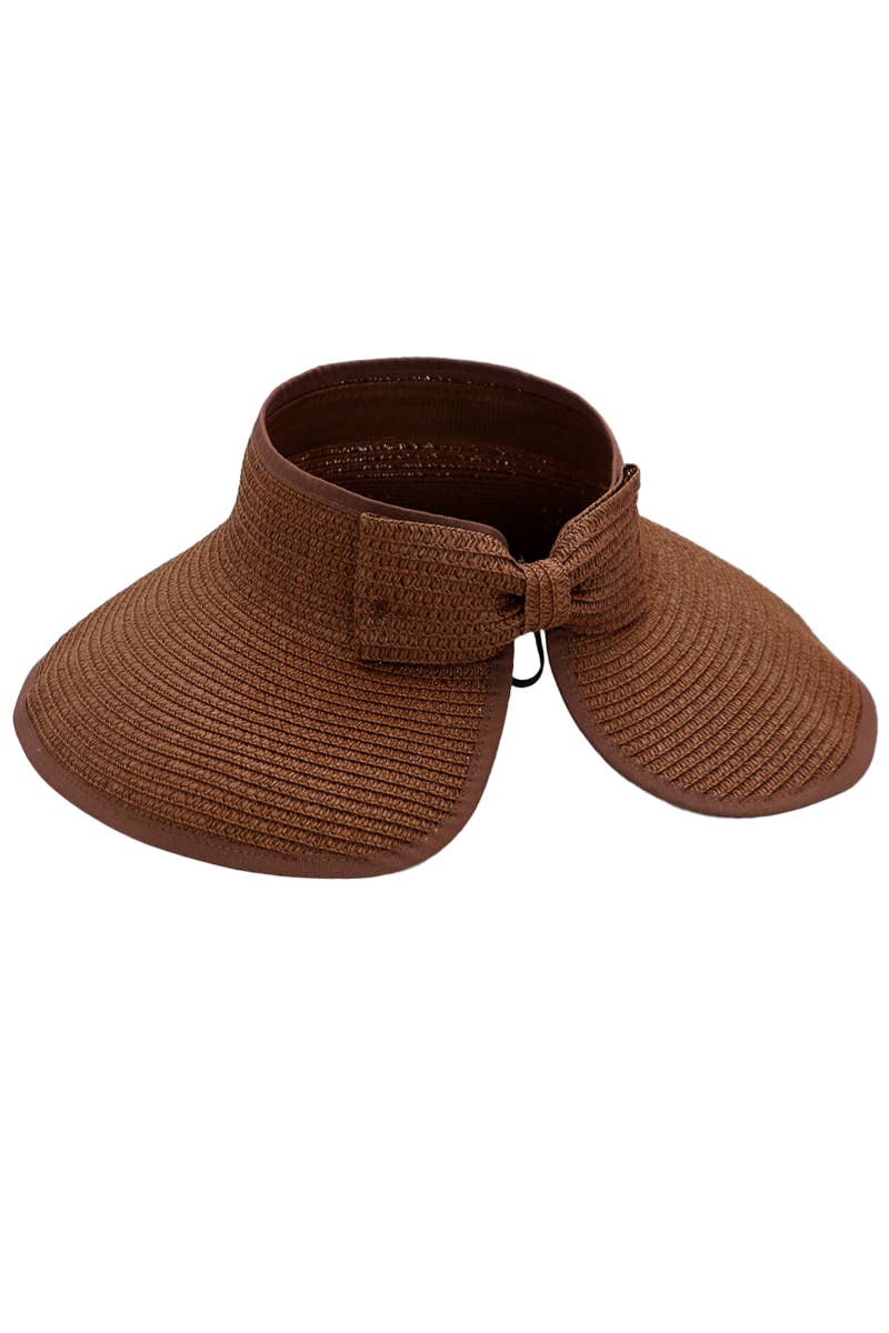 Pack and Go Paper Straw Wide Roll-Up Sun Hat