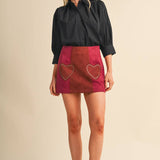 &MERCI - PUFF SLEEVE BUTTON DOWN TOP MTP5145