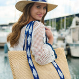 Shiraleah - FISHER TOTE AND HAT SET,NAVY
