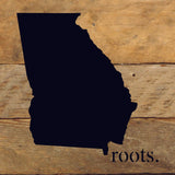 - STATE ROOTS SIGN / 6"x6" Reclaimed Wood Sign