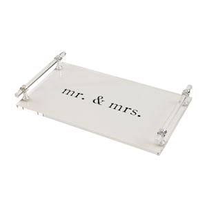 Mr and Mrs Acrylic Tray
