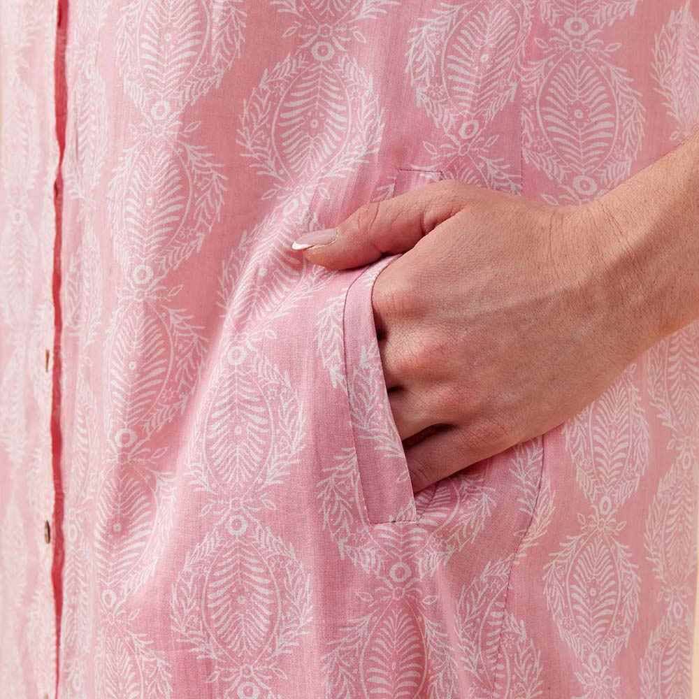 rockflowerpaper - HARPER PINK Shirt Dress