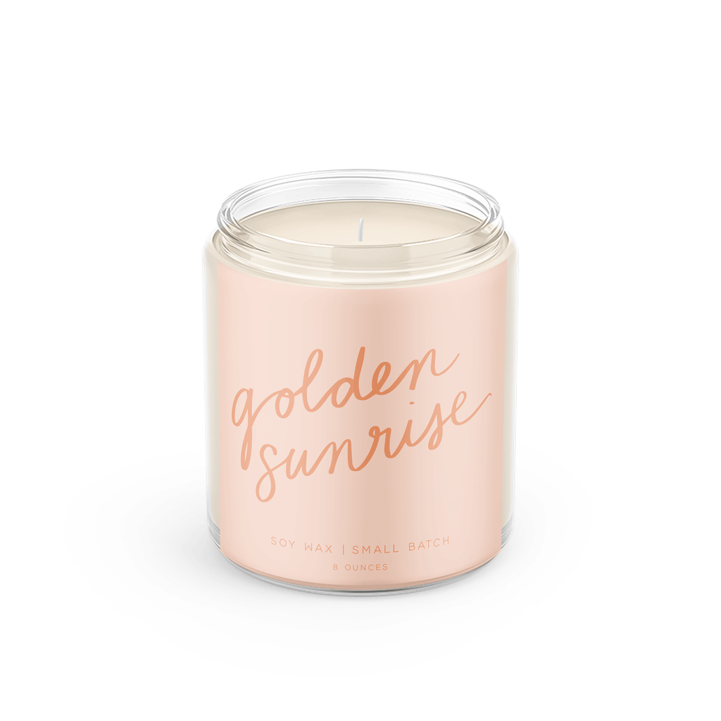 Poured Goods - Golden Sunrise: 8 oz Soy Wax - Small Batch Candles