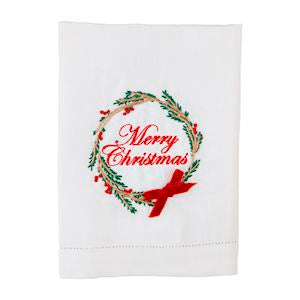 Embroidered Towel Christmas