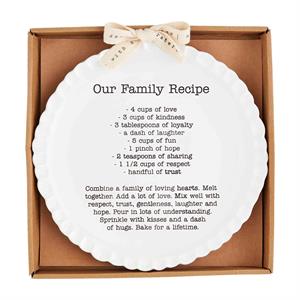 Our Family Recipe Plate