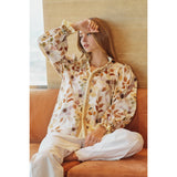 IVE - Whispering Garden Ruffle Trimmed Poet Blouse