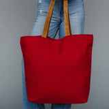 Panache Apparel Co. - Red & White Bow Tote