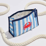 Shiraleah - CRAB & ROSÉ ZIP POUCH,BLUE