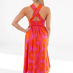 J.Marie Collections - Mara Ric Rac Cross Midi Dress