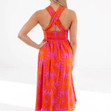 J.Marie Collections - Mara Ric Rac Cross Midi Dress