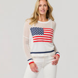 Shiraleah - AMERICAN FLAG MESH SWEATER