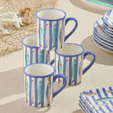 Certified International - Something Fishy Set of 4 Mug 14 oz.