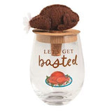 Thanksgiving Wine Glass & Stopper Set