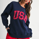 AEMI + CO - 9134GK Modern Vintage Graphic Fleece Pullover