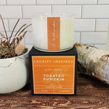 Legrify Inspired Luxury Candles & Home Fragrance - Toasted Pumpkin Classic Glass 2 Wick Soy Candle