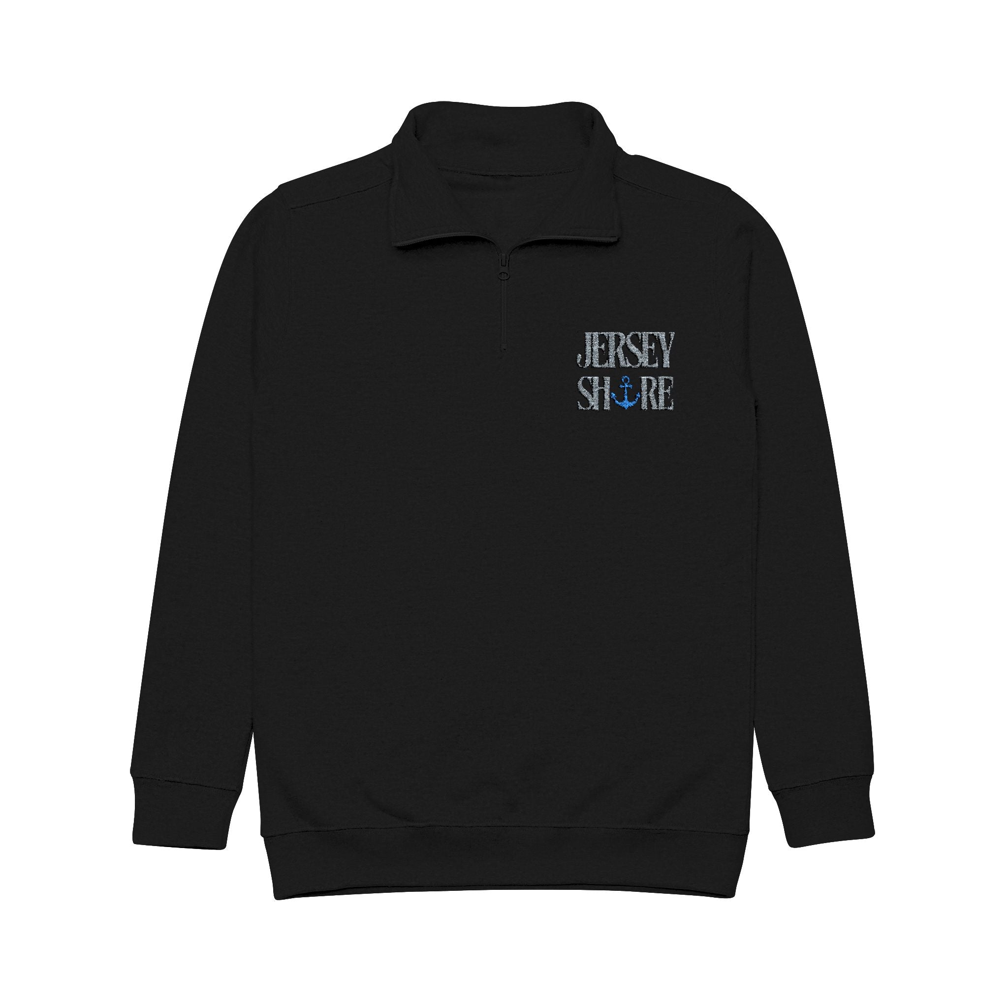 Unisex Fleece Pullover with Embroidered 'Jersey Sharp' - Cozy Casual Wear