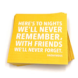 soiree-sisters - Party Cocktail Napkins | To Nights We'll Never Remember