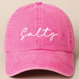 Fashion City - Salty Lettering Embroidery Baseball Cap