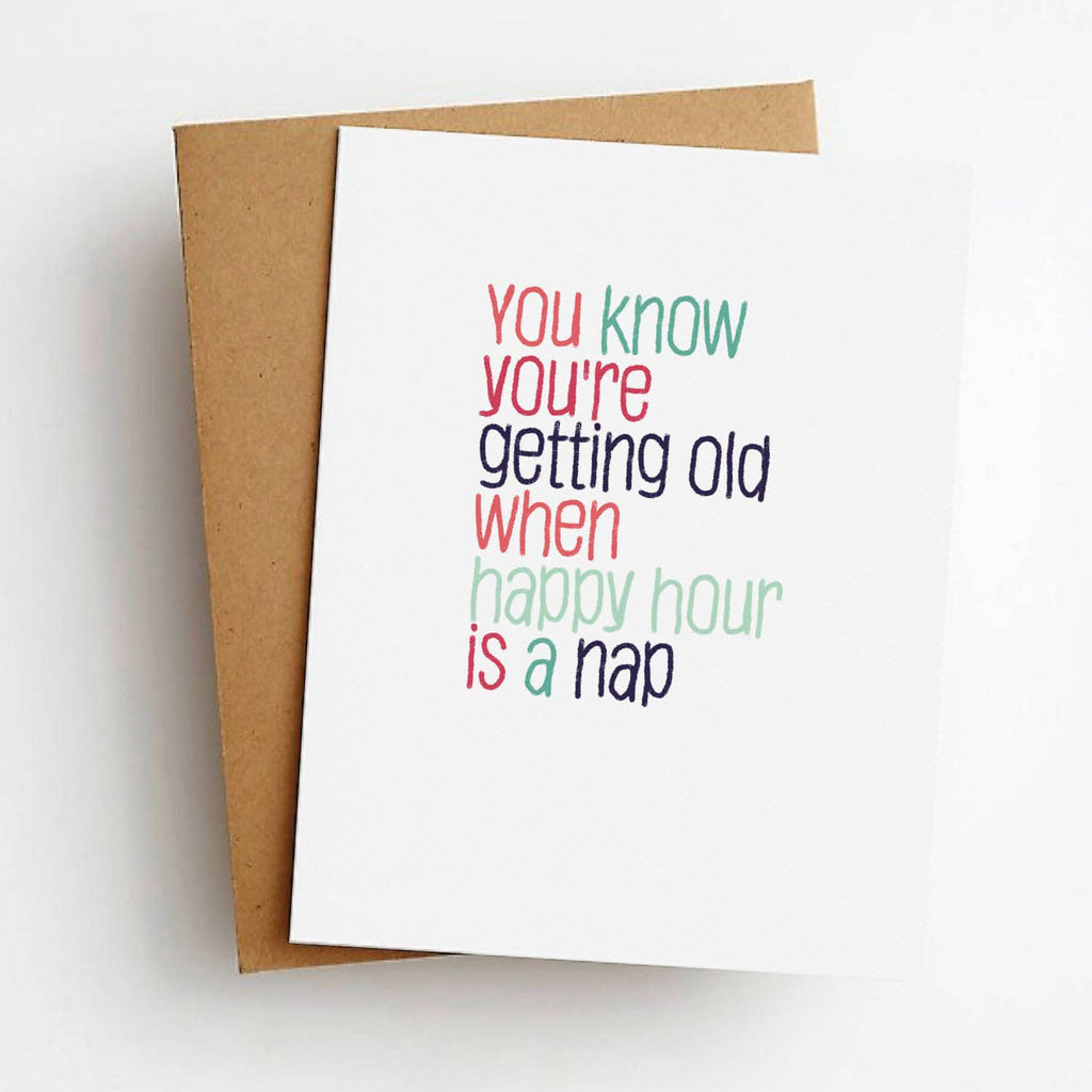 Skel & Co - Happy Hour Is A Nap Funny Birthday Greeting Card