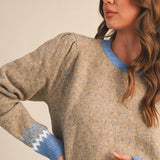 &MERCI - GEOMETRIC KNIT SWEATER MSW11118