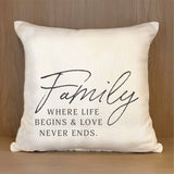 Second Nature by Hand - Family where life begins & love ... // Natural Pillow Shell