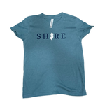 Youth Girls Shore with puff NJ Tee
