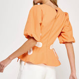 Strut & Bolt - Flower Color-Block Poplin Top