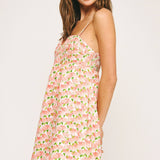 Strut & Bolt - Top Stitch Bustier Floral Print Mini Dress