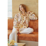 IVE - Whispering Garden Ruffle Trimmed Poet Blouse