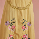 Strut & Bolt - Embroidered Floral Lace Detail Top Skirt Set