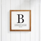 CUSTOM- Single Letter Personalized Wall Art 12" x 12" | Wood Sign