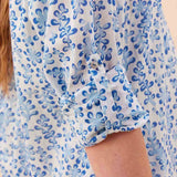 rockflowerpaper - FLORAL KELP OCEAN Button Down Beach Tunic