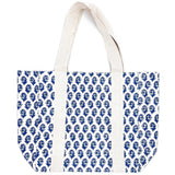 Anju Jewelry - Handcrafted Canvas Bag with Block-Printed Captivating Blooms