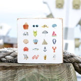 Rustic Marlin - Favorite Summer Things Wood Block
