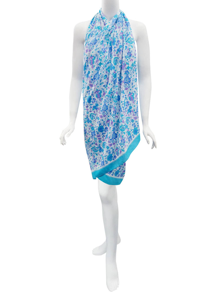 Fleur Floral Print Scarf/Shawl/Halter Dress/Sarong