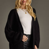 Panache Apparel Co. - Black Ski Knit Cardigan