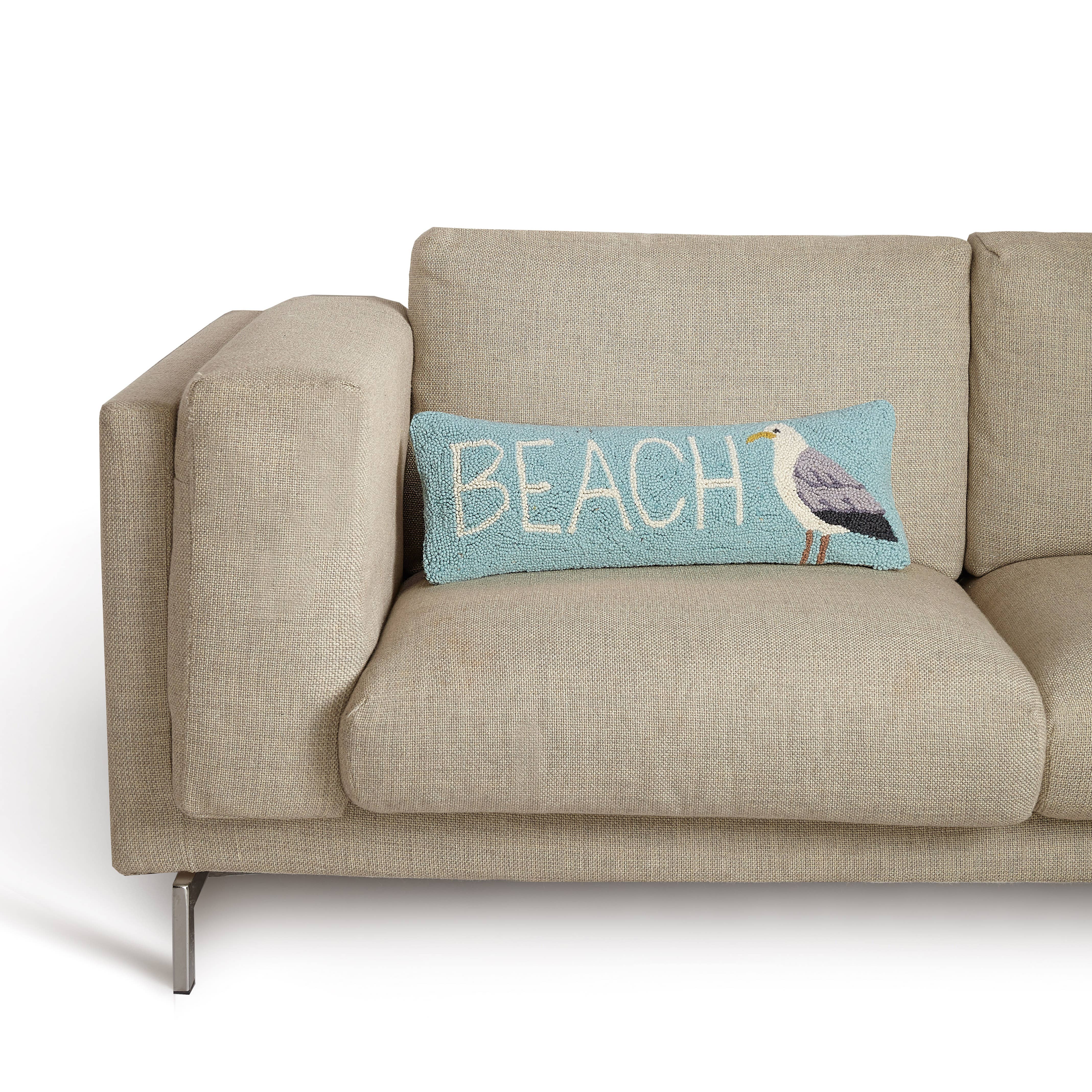 Peking Handicraft - Beach And Seagull Hook Pillow